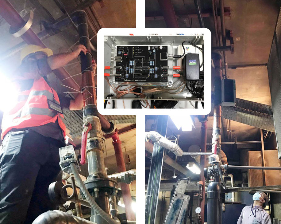 King Salman Hospital descale boiler chiller pool installed