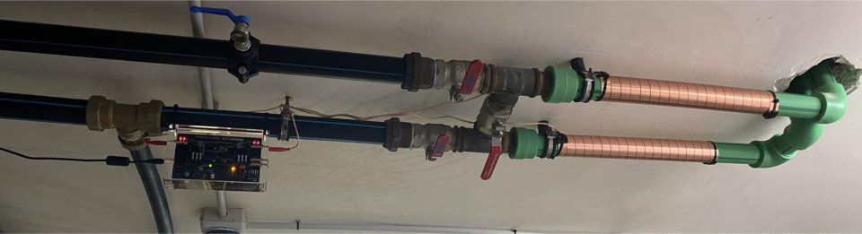 Hotel Isla Mallorca Spa water softener main water line