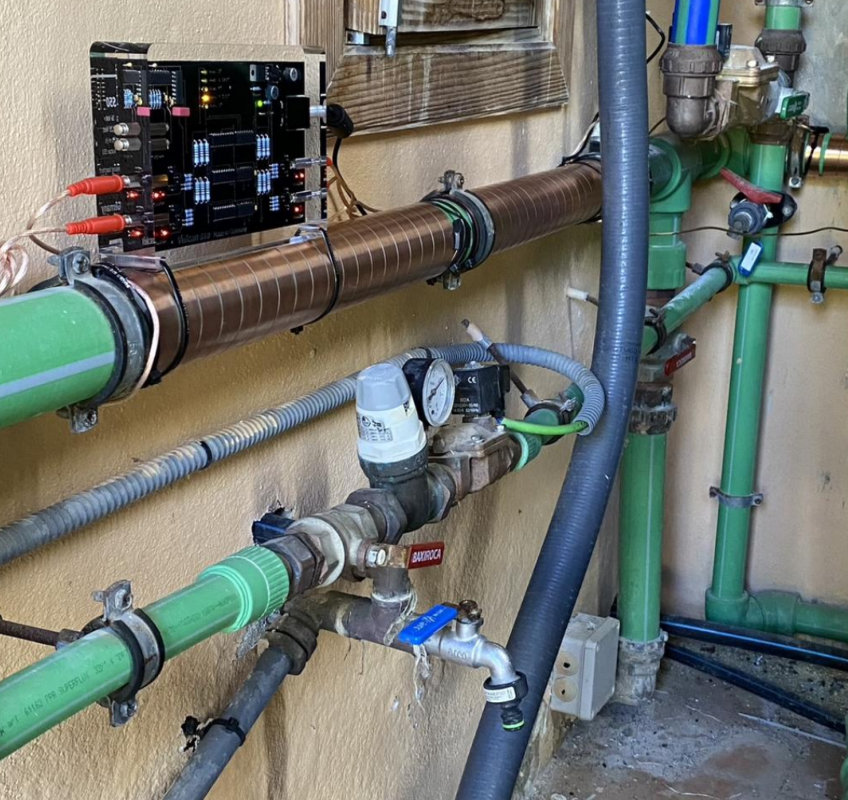 Vulcan S50 installation on cold water pipe