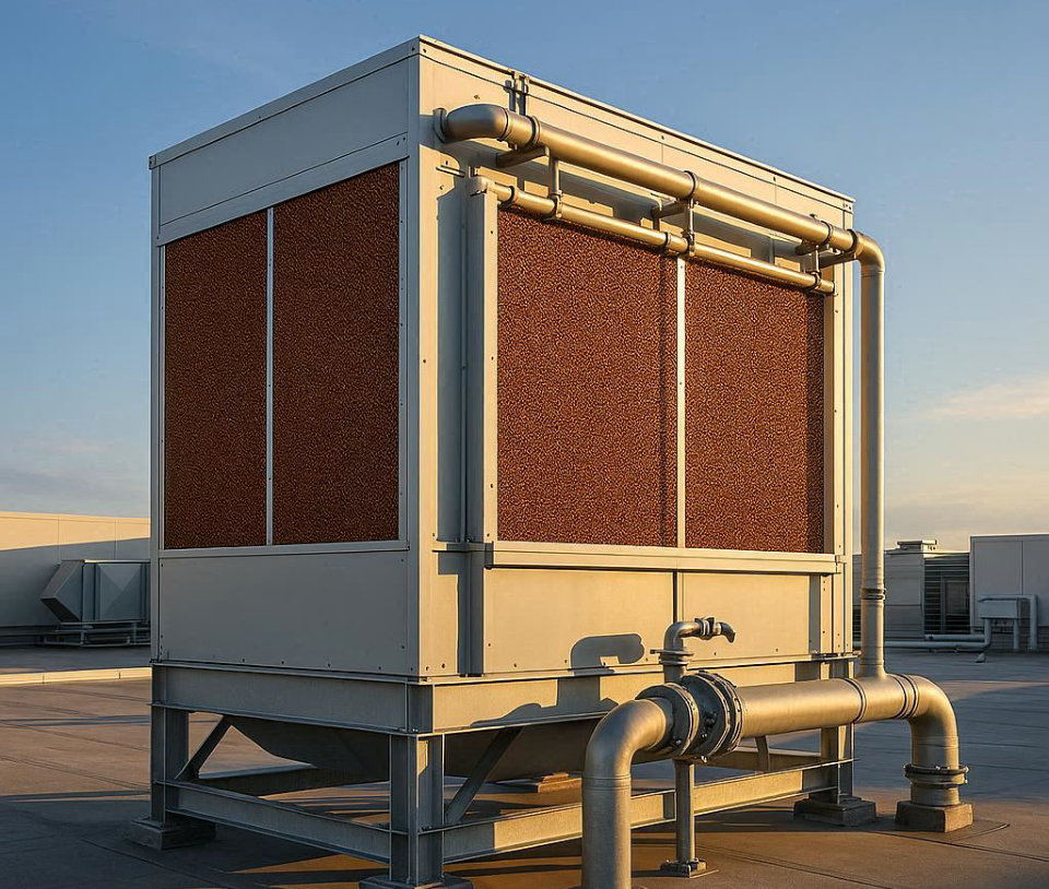 Evaporative Coolers hard water mineral scale energy efficiency