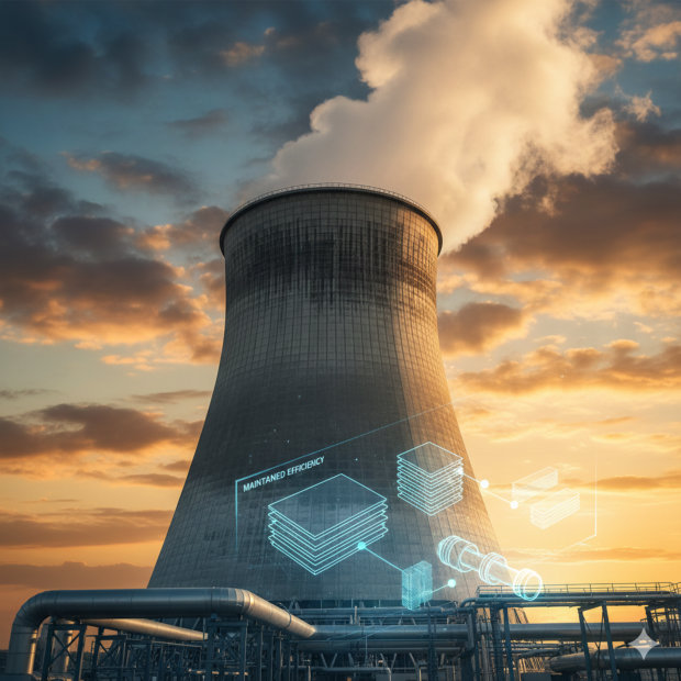 hard water softener power station mineral scale